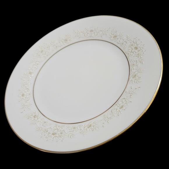 Noritake Dearest 2034 6.5" Bread & Butter Plates Set of 2 Japan Gold Trim - Picture 1 of 6